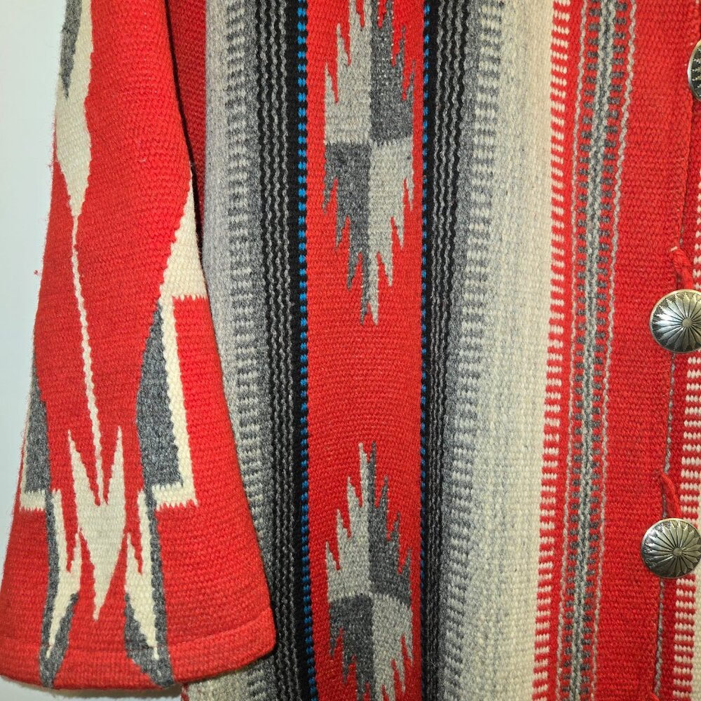 Vintage Chimayo Ortega's Weaving Long Coat - Picture 9 of 16